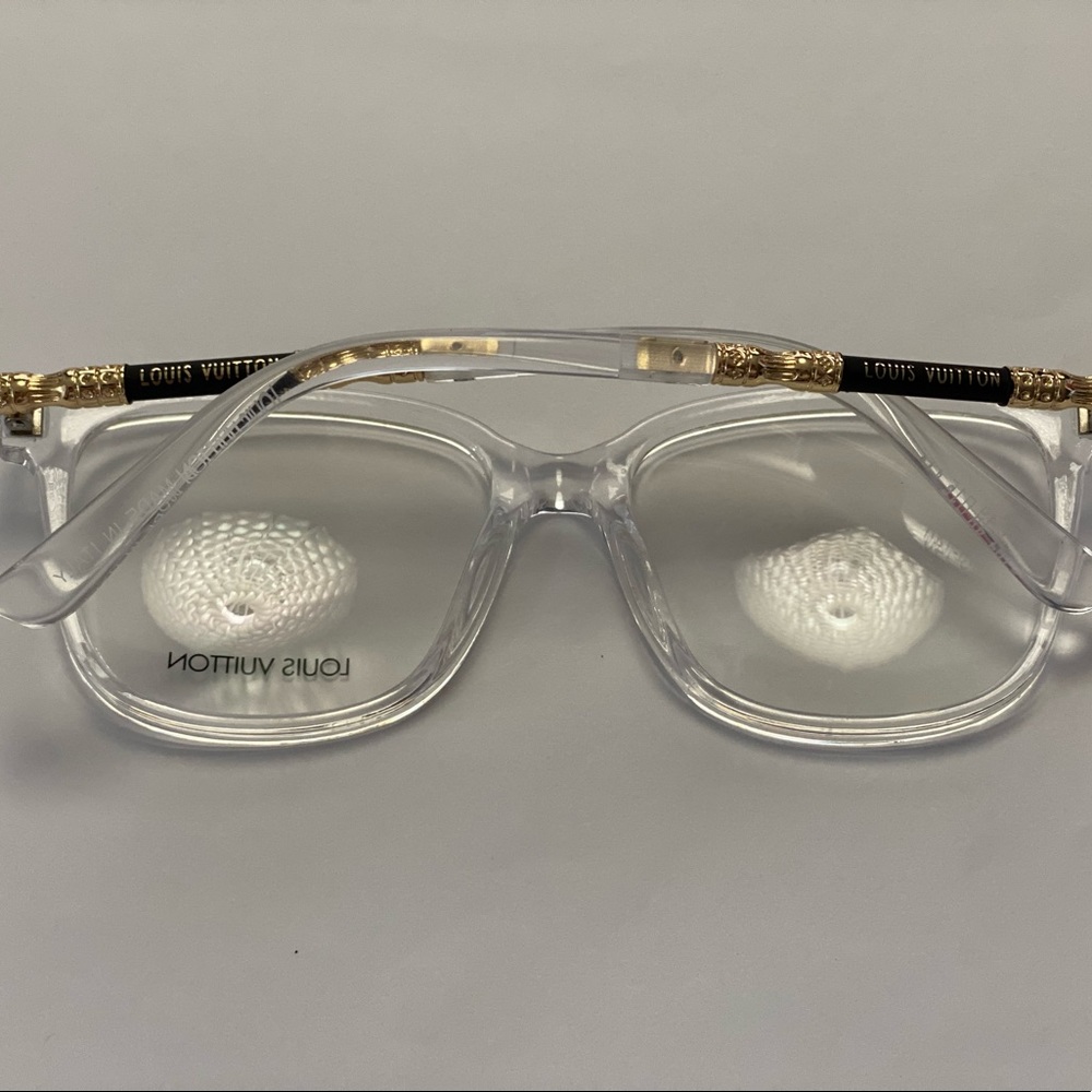 2184 Clear 49/15/140 Eyeglass Frame & Louis Vuitton Pouch - Picture 6 of 7